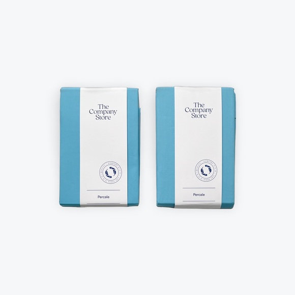 Set of 2 The company store pillow sham in Turquoise - Picture 2 of 4